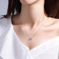 Women Necklace 18K Solid Gold Jewelry Real Diamond